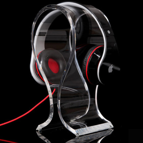 5Cgo 45443518666 亞克力透明耳麥掛架耳機展示架水晶耳機架耳機展示掛架耳麥展示架耳機架 WXP93000