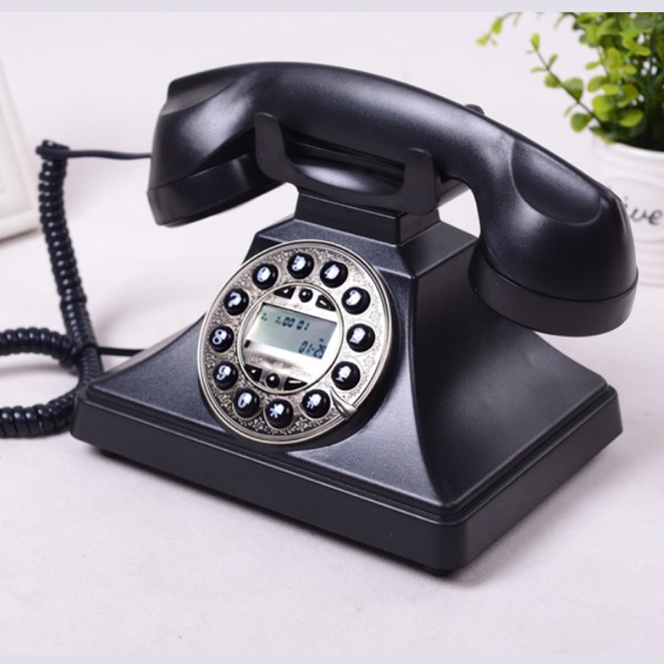 5Cgo 43023710907 民國老上海銀銀老式仿古電話機復古個性古董電話機家用辦公室內電話-背光免提 AGL88100