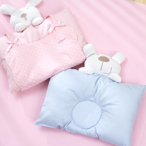 5Cgo 16050541827純棉嬰兒卡通定型枕頭 寶寶防偏枕頭枕套新生兒必備S53000