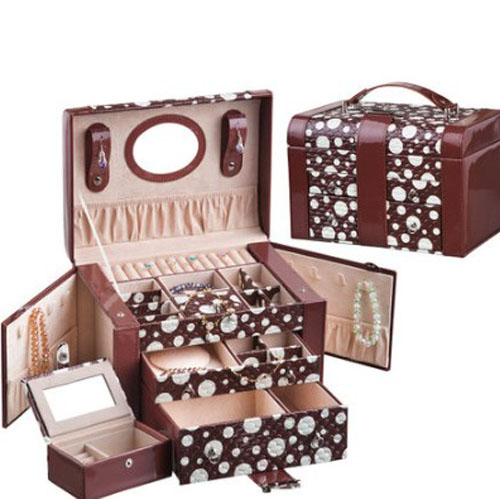25824908841薇首飾盒公主 歐式化妝盒 飾品首飾收納盒 婚慶生日禮物珍珠系列