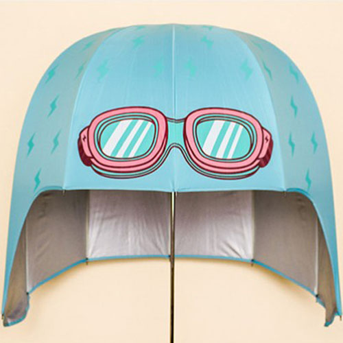 5Cgo 19675505249 潘斯特帽子傘 頭盔傘 創意動漫卡通傘 超強防曬傘晴雨傘  ZXJ90100